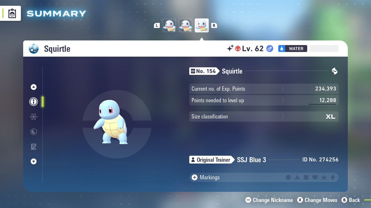 Pokemon Legends ZA Alpha Shiny Squirtle 6IV-EV Trained - Pokemon4Ever