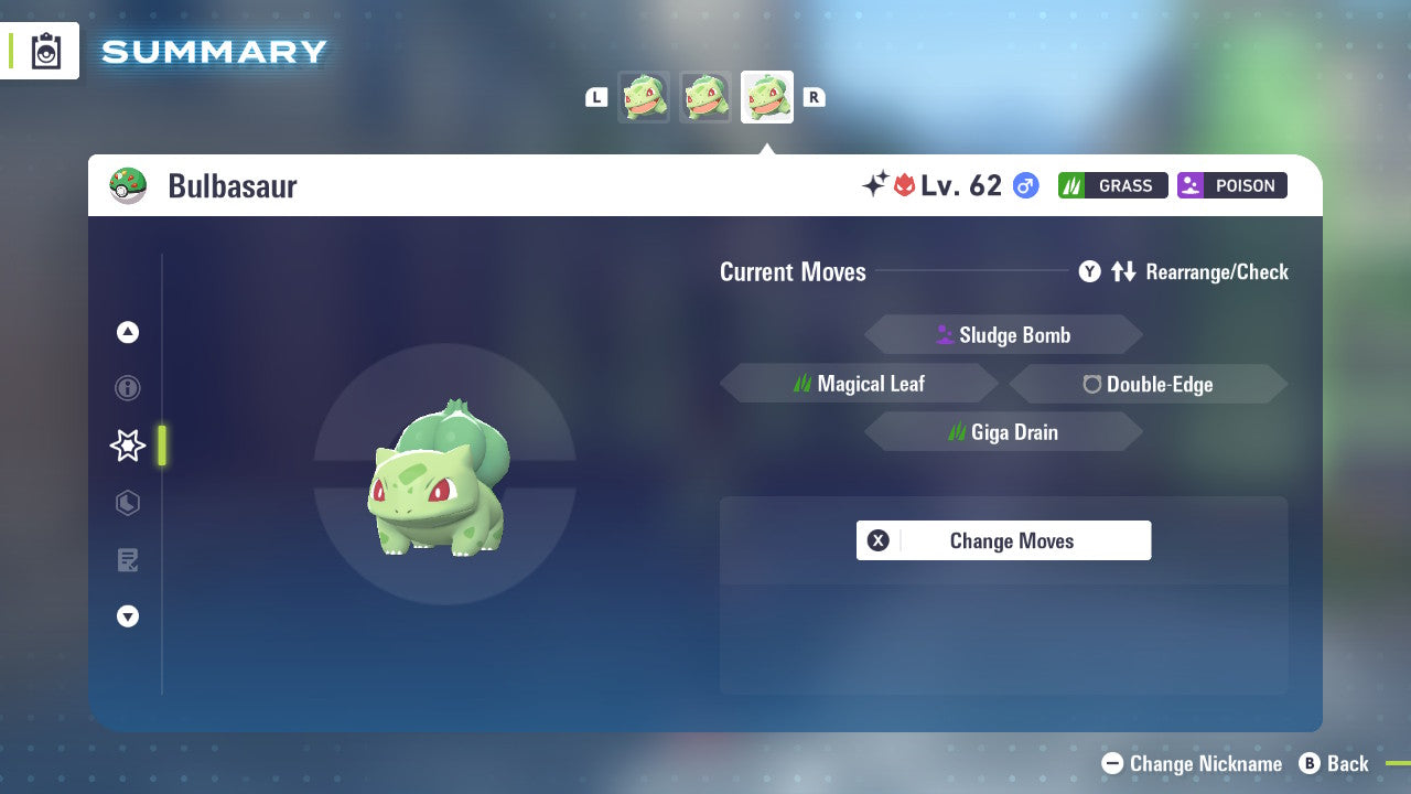 Pokemon Legends ZA Alpha Shiny Bulbasaur 6IV-EV Trained - Pokemon4Ever