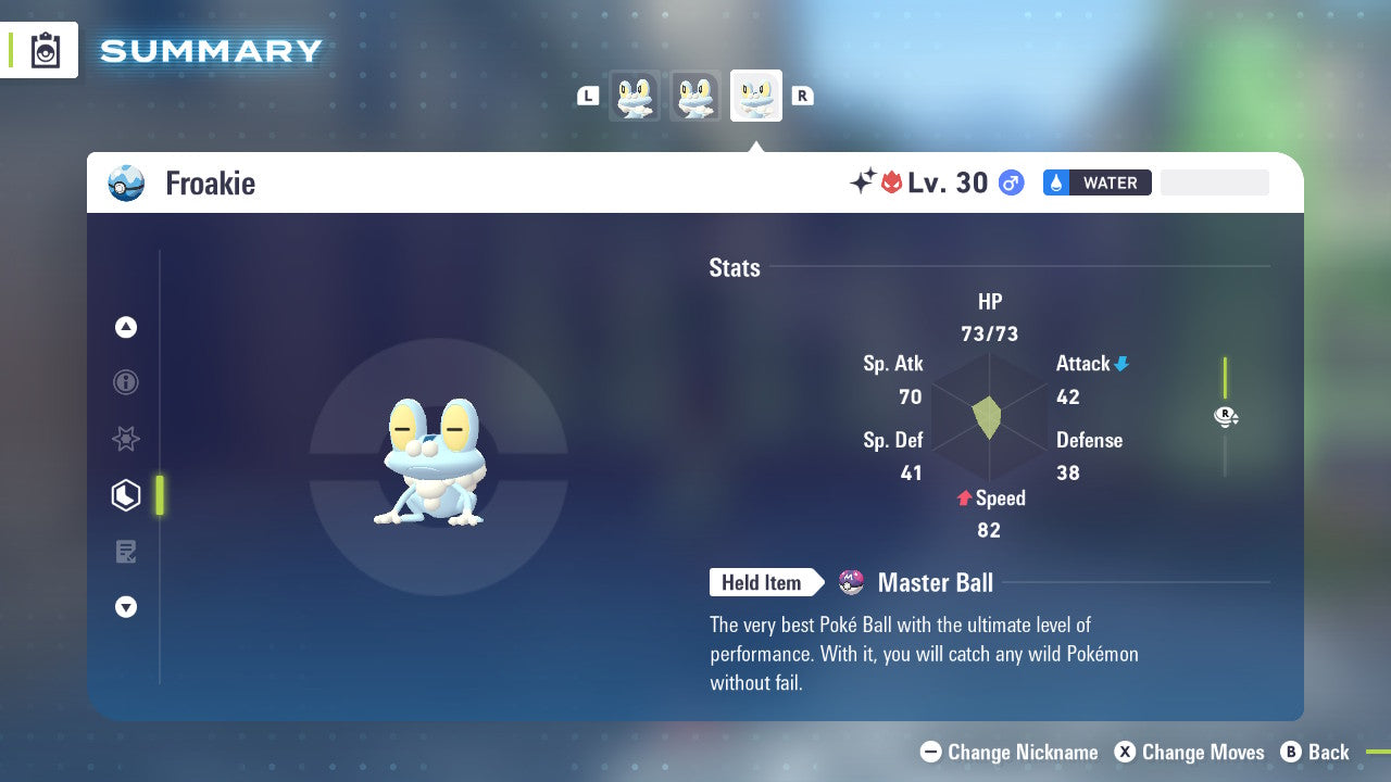 Pokemon Legends ZA Alpha Shiny Froakie 6IV-EV Trained - Pokemon4Ever