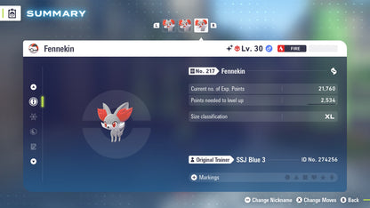 Pokemon Legends ZA Alpha Shiny Fennekin 6IV-EV Trained - Pokemon4Ever