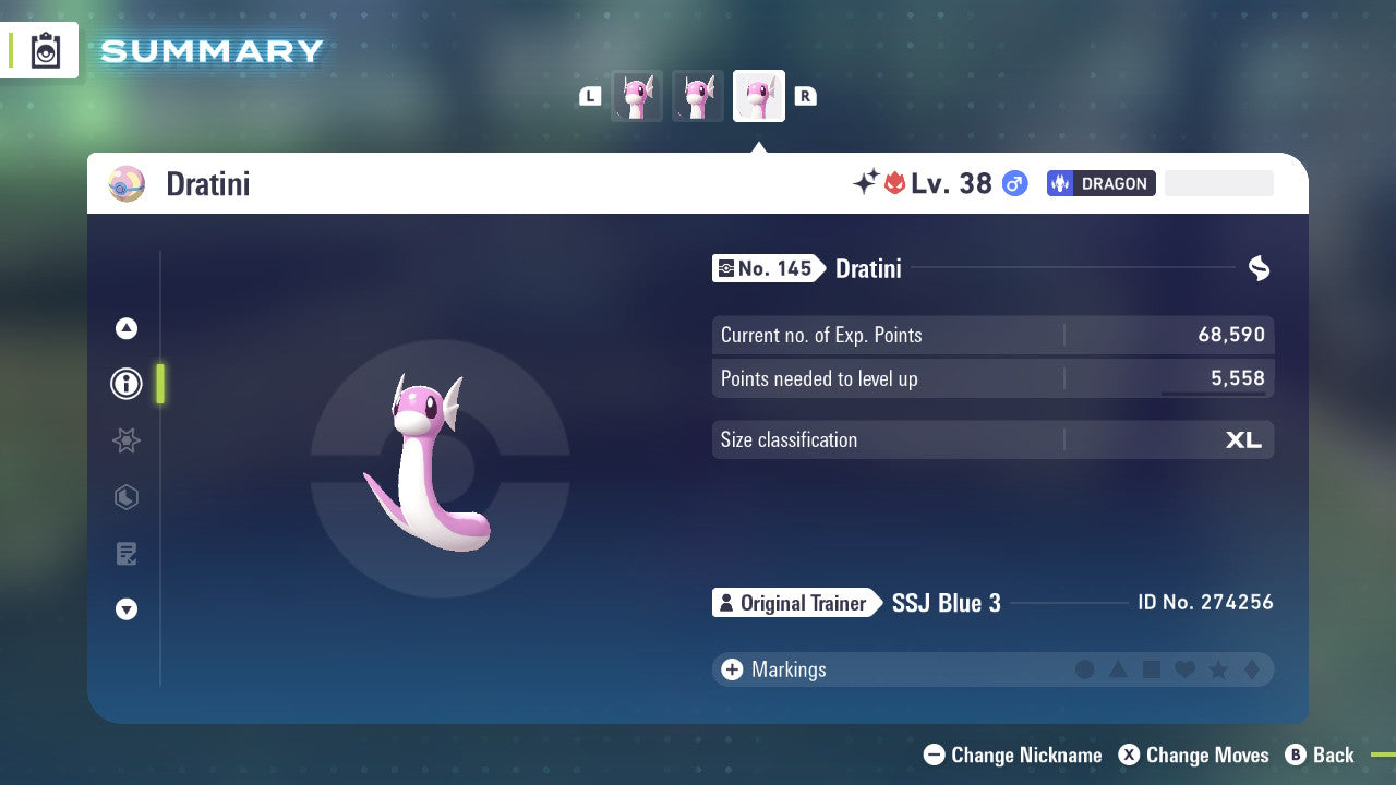 Pokemon Legends ZA Alpha Shiny Dratini 6IV-EV Trained - Pokemon4Ever