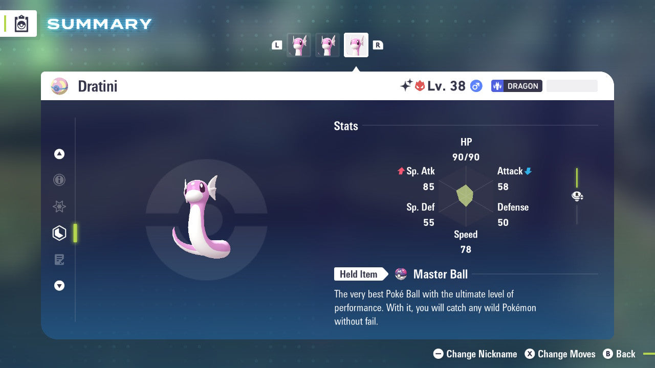 Pokemon Legends ZA Alpha Shiny Dratini 6IV-EV Trained - Pokemon4Ever