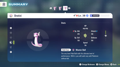 Pokemon Legends ZA Alpha Shiny Dratini 6IV-EV Trained - Pokemon4Ever