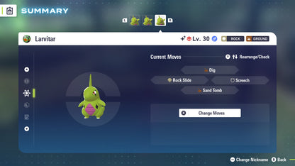 Pokemon Legends ZA Alpha Shiny Larvitar 6IV-EV Trained - Pokemon4Ever