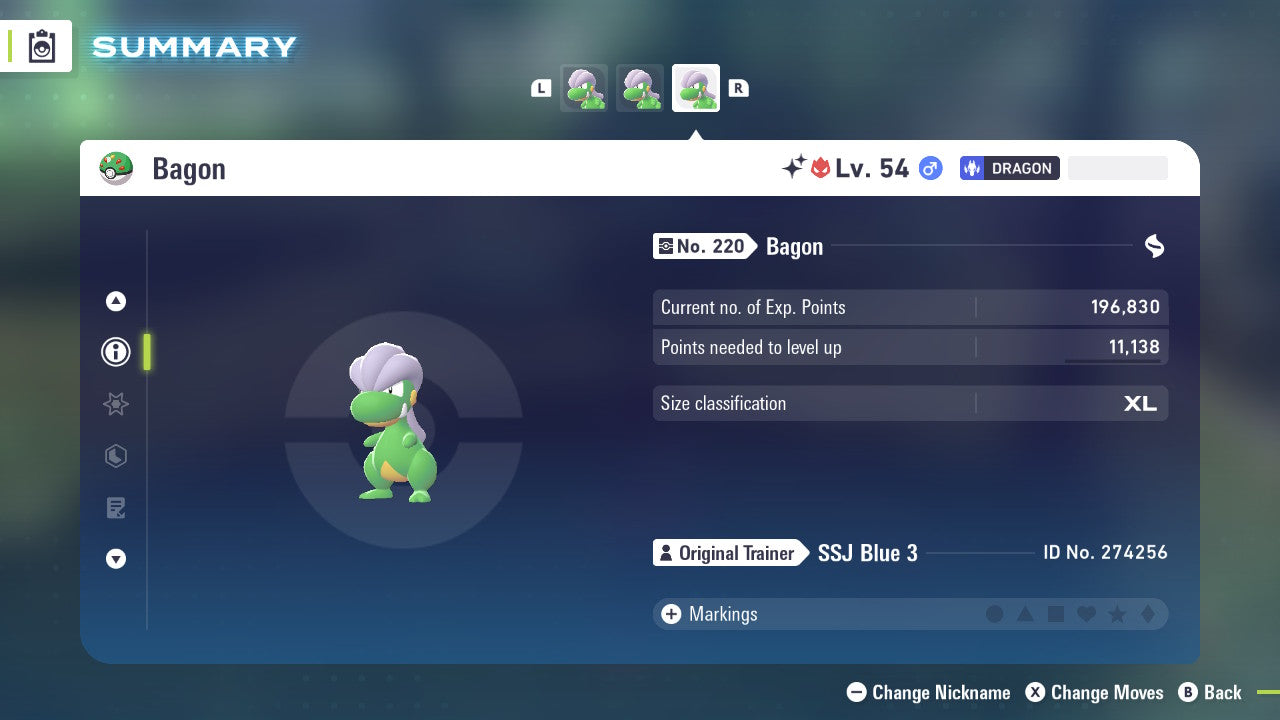 Pokemon Legends ZA Alpha Shiny Bagon 6IV-EV Trained - Pokemon4Ever