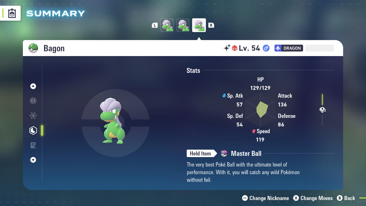 Pokemon Legends ZA Alpha Shiny Bagon 6IV-EV Trained - Pokemon4Ever