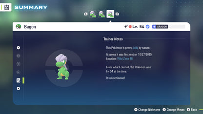 Pokemon Legends ZA Alpha Shiny Bagon 6IV-EV Trained - Pokemon4Ever