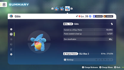 Pokemon Legends ZA Alpha Shiny Gible 6IV-EV Trained - Pokemon4Ever