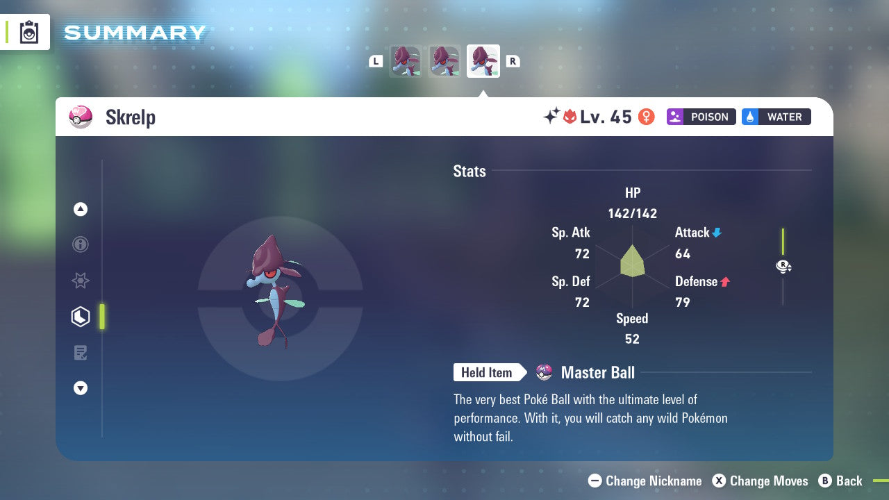 Pokemon Legends ZA Alpha Shiny Skrelp 6IV-EV Trained - Pokemon4Ever