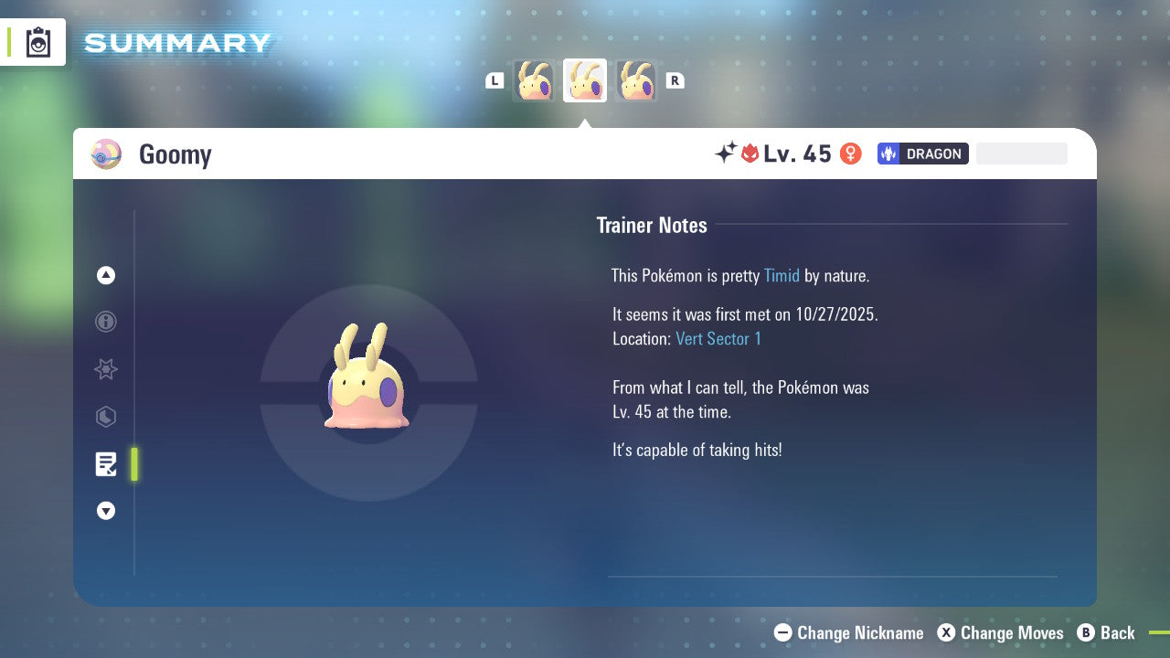 Pokemon Legends ZA Alpha Shiny Goomy 6IV-EV Trained - Pokemon4Ever