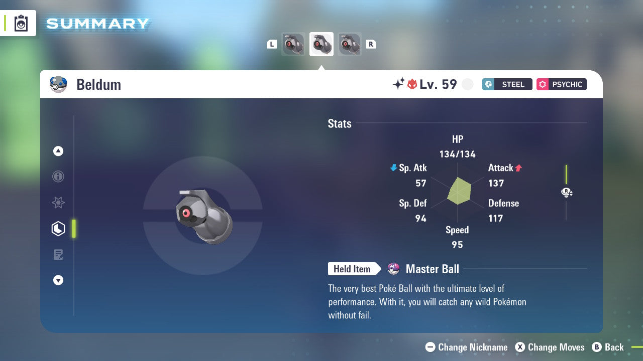 Pokemon Legends ZA Alpha Shiny Beldum 6IV-EV Trained - Pokemon4Ever