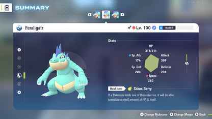 Pokemon Legends ZA Alpha Shiny Feraligatr 6IV-EV Trained - Pokemon4Ever