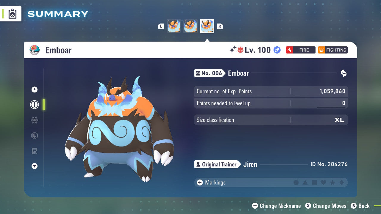 Pokemon Legends ZA Alpha Shiny Emboar 6IV-EV Trained - Pokemon4Ever