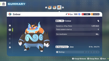 Pokemon Legends ZA Alpha Shiny Emboar 6IV-EV Trained - Pokemon4Ever