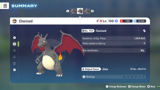 Pokemon Legends ZA Alpha Shiny Charizard 6IV-EV Trained - Pokemon4Ever