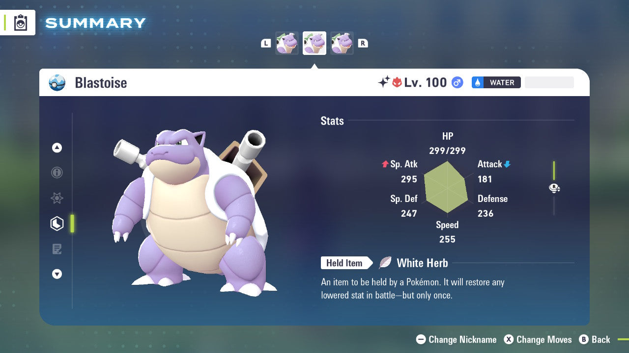 Pokemon Legends ZA Alpha Shiny Blastoise 6IV-EV Trained - Pokemon4Ever