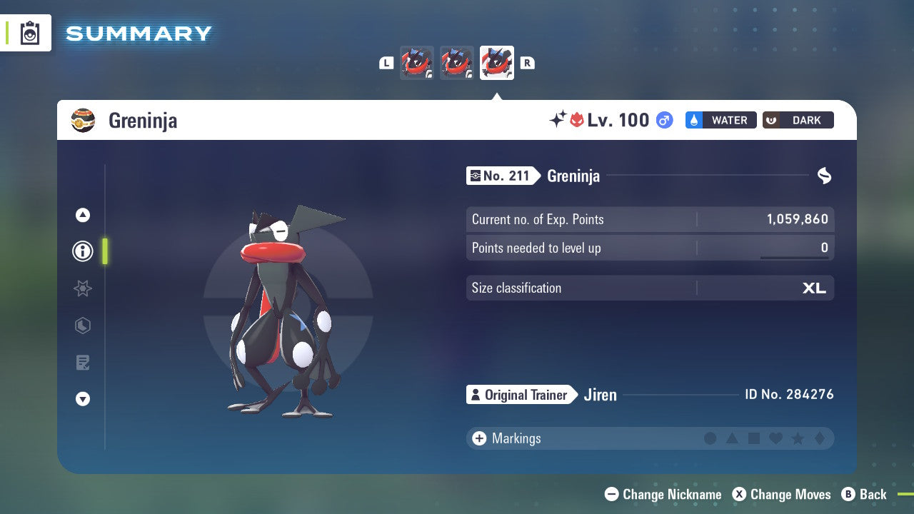 Pokemon Legends ZA Alpha Shiny Greninja 6IV-EV Trained - Pokemon4Ever