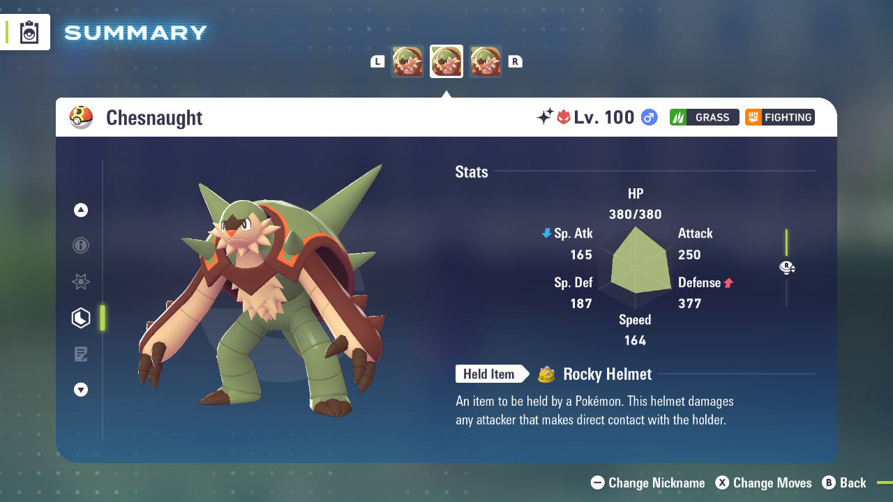 Pokemon Legends ZA Alpha Shiny Chesnaught 6IV-EV Trained - Pokemon4Ever