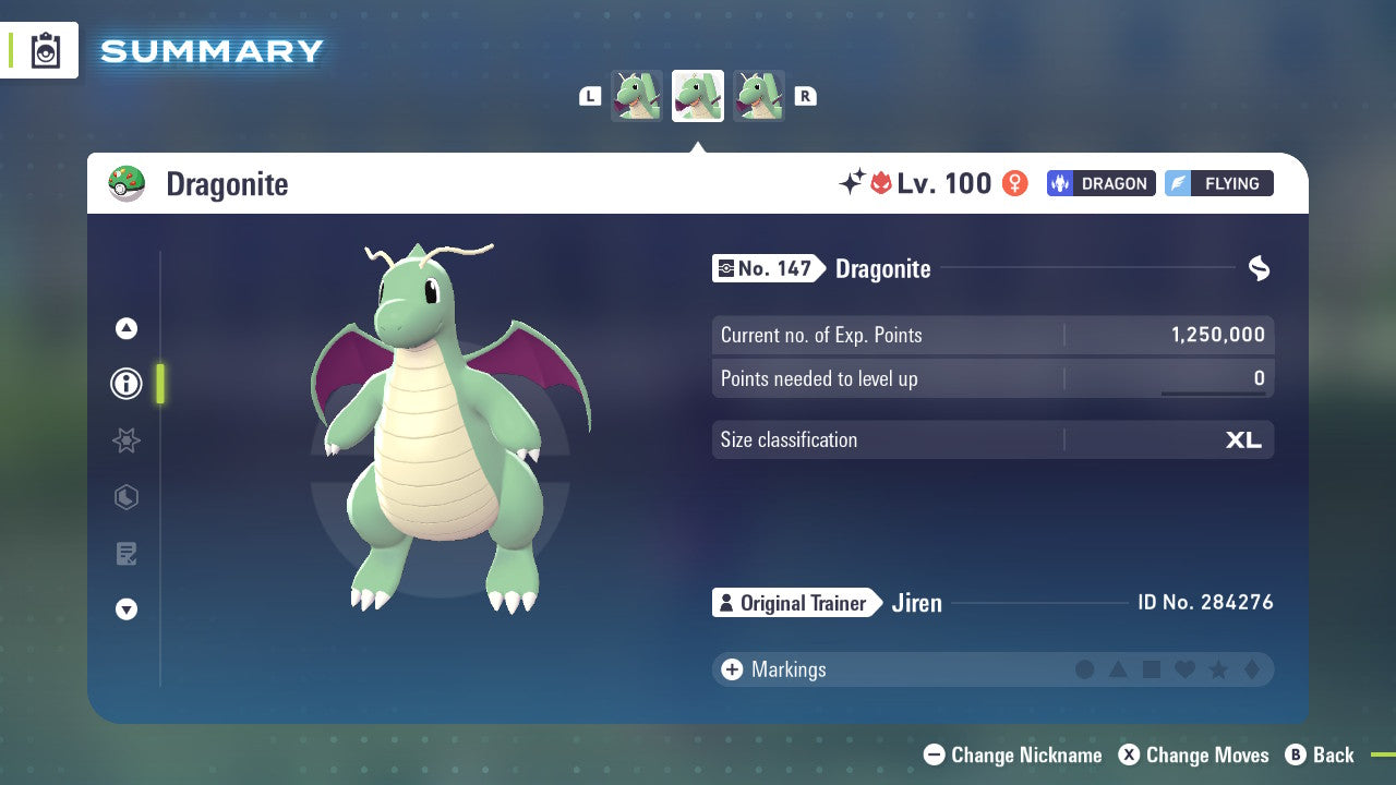 Pokemon Legends ZA Alpha Shiny Dragonite 6IV-EV Trained - Pokemon4Ever