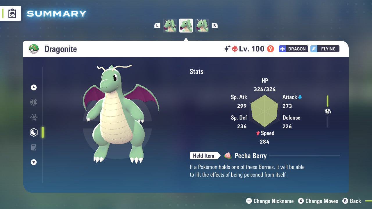 Pokemon Legends ZA Alpha Shiny Dragonite 6IV-EV Trained - Pokemon4Ever