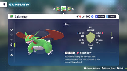 Pokemon Legends ZA Alpha Shiny Salamence 6IV-EV Trained - Pokemon4Ever