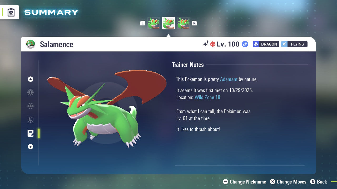 Pokemon Legends ZA Alpha Shiny Salamence 6IV-EV Trained - Pokemon4Ever