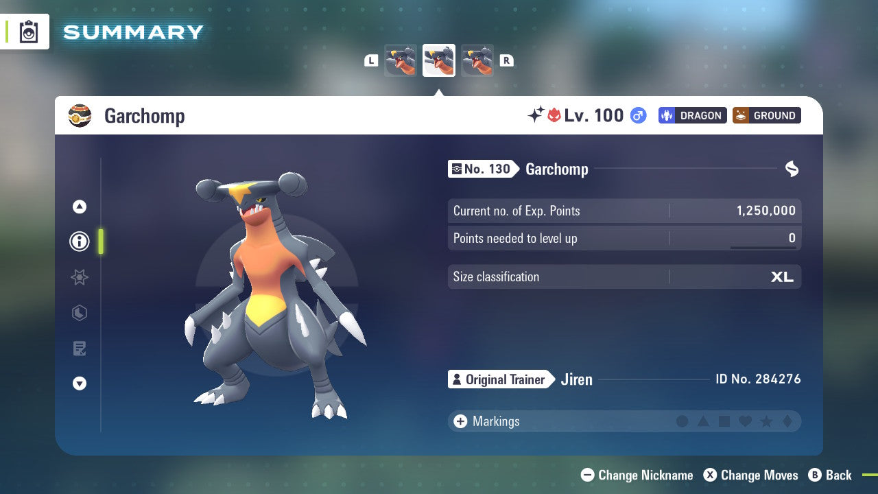 Pokemon Legends ZA Alpha Shiny Garchomp 6IV-EV Trained - Pokemon4Ever