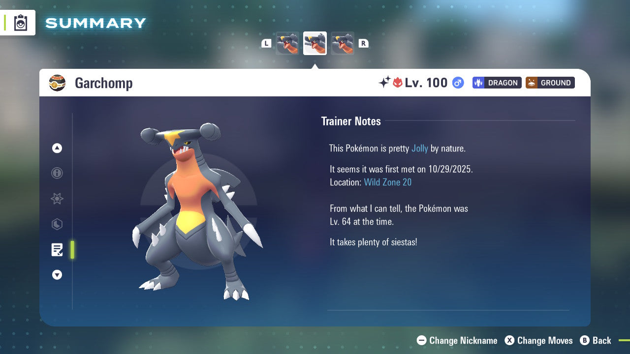 Pokemon Legends ZA Alpha Shiny Garchomp 6IV-EV Trained - Pokemon4Ever