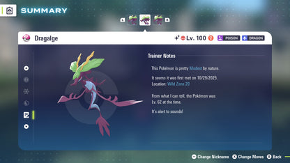 Pokemon Legends ZA Alpha Shiny Dragalge 6IV-EV Trained - Pokemon4Ever