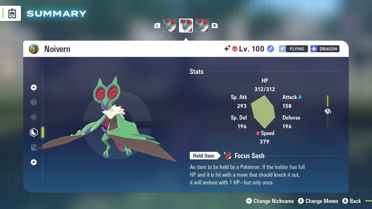 Pokemon Legends ZA Alpha Shiny Noivern 6IV-EV Trained - Pokemon4Ever