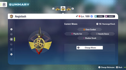 Pokemon Legends ZA Alpha Shiny Aegislash 6IV-EV Trained - Pokemon4Ever