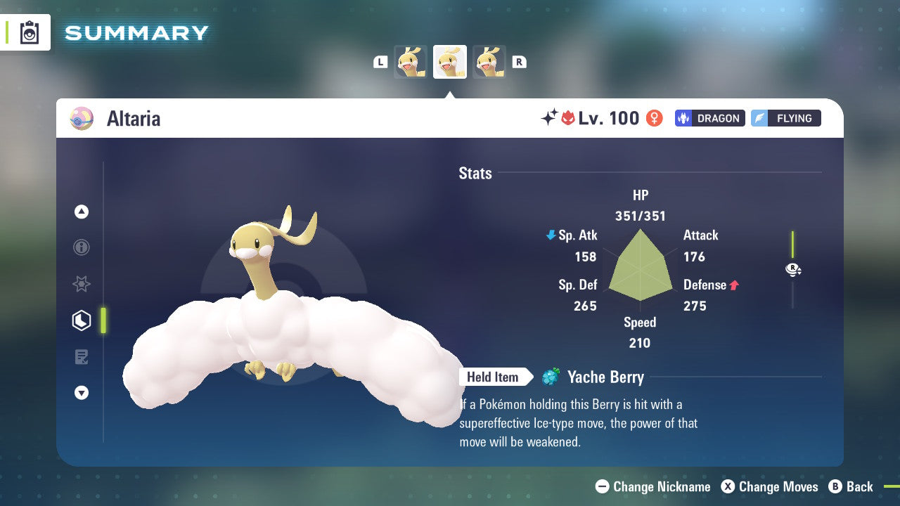 Pokemon Legends ZA Alpha Shiny Altaria 6IV-EV Trained - Pokemon4Ever