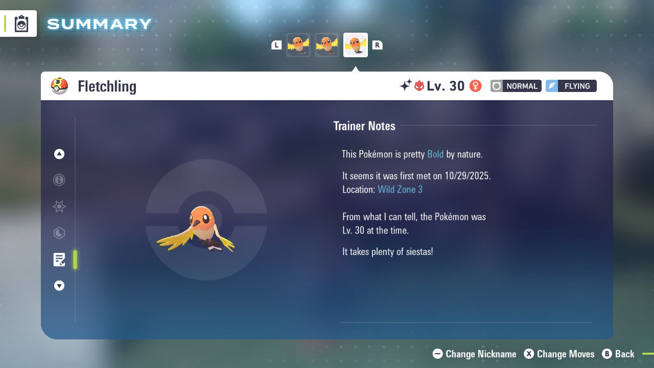 Pokemon Legends ZA Alpha Shiny Fletchling 6IV-EV Trained - Pokemon4Ever