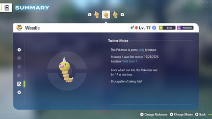 Pokemon Legends ZA Alpha Shiny Weedle 6IV-EV Trained - Pokemon4Ever