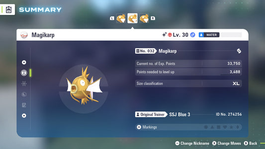 Pokemon Legends ZA Alpha Shiny Magikarp 6IV-EV Trained - Pokemon4Ever