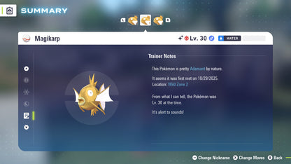 Pokemon Legends ZA Alpha Shiny Magikarp 6IV-EV Trained - Pokemon4Ever