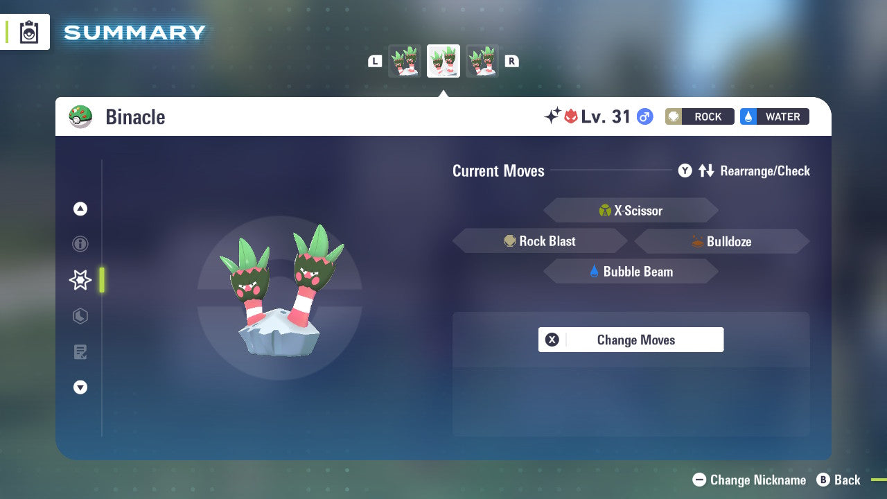 Pokemon Legends ZA Alpha Shiny Binacle 6IV-EV Trained - Pokemon4Ever