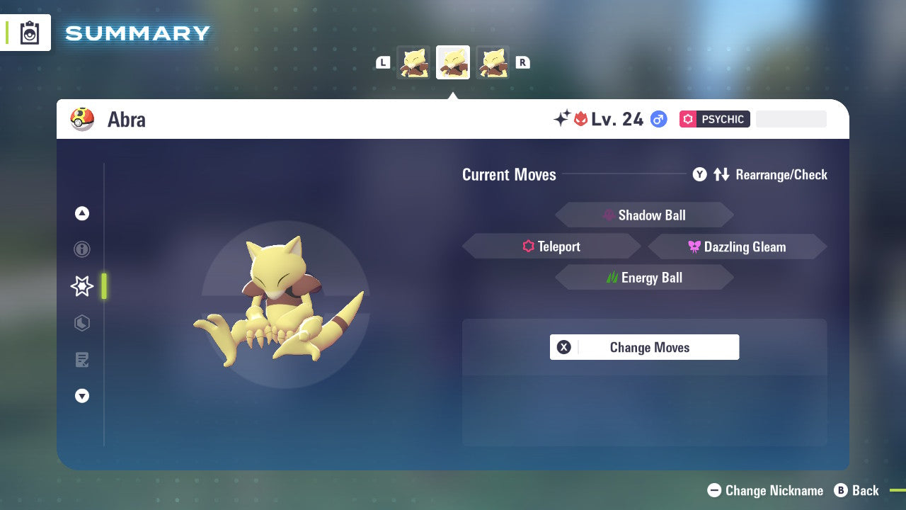 Pokemon Legends ZA Alpha Shiny Abra 6IV-EV Trained - Pokemon4Ever
