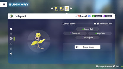 Pokemon Legends ZA Alpha Shiny Bellsprout 6IV-EV Trained - Pokemon4Ever