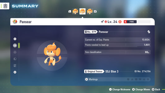 Pokemon Legends ZA Alpha Shiny Pansear 6IV-EV Trained - Pokemon4Ever