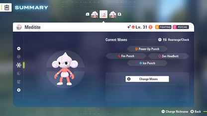 Pokemon Legends ZA Alpha Shiny Meditite 6IV-EV Trained - Pokemon4Ever