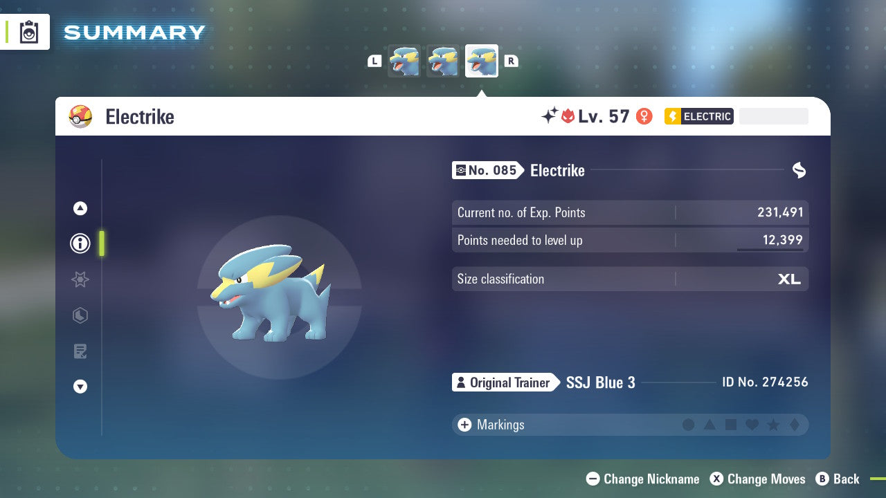 Pokemon Legends ZA Alpha Shiny Electrike 6IV-EV Trained - Pokemon4Ever