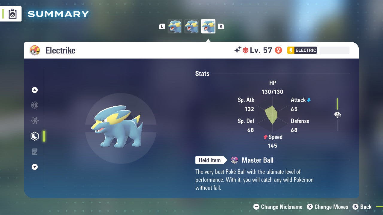 Pokemon Legends ZA Alpha Shiny Electrike 6IV-EV Trained - Pokemon4Ever