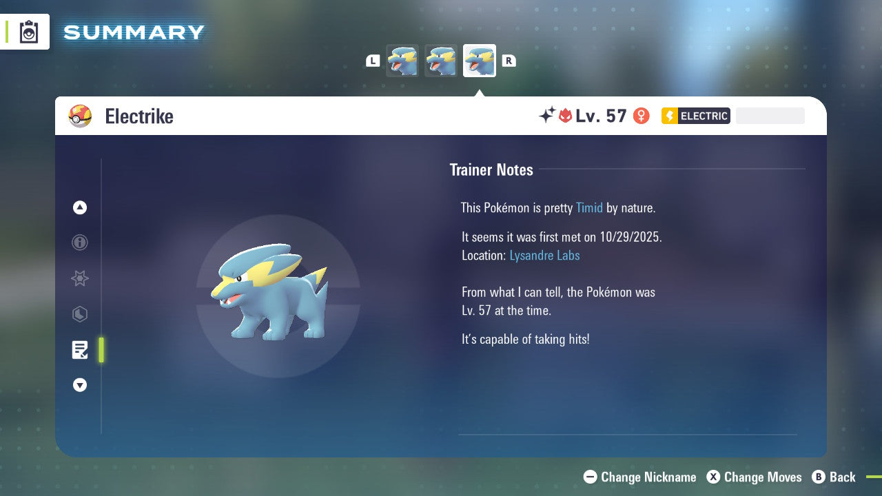 Pokemon Legends ZA Alpha Shiny Electrike 6IV-EV Trained - Pokemon4Ever