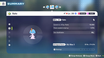 Pokemon Legends ZA Alpha Shiny Ralts-M 6IV-EV Trained - Pokemon4Ever