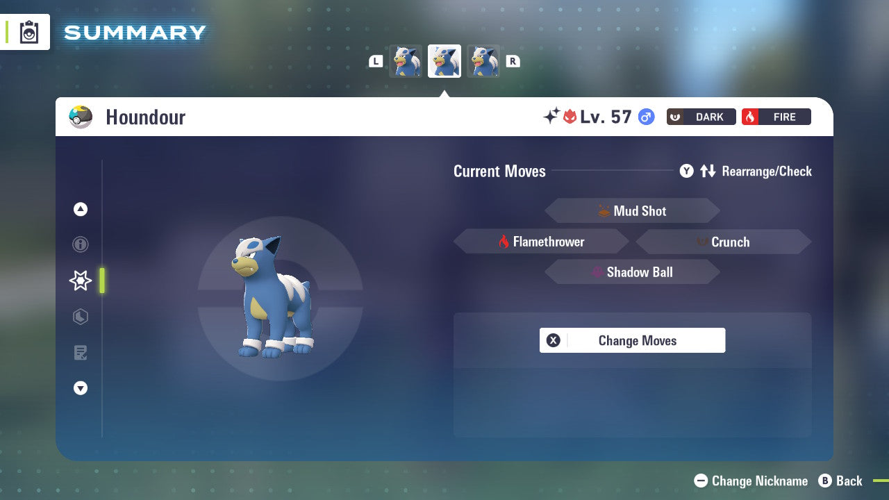 Pokemon Legends ZA Alpha Shiny Houndour 6IV-EV Trained - Pokemon4Ever