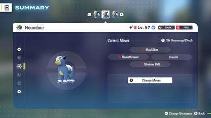 Pokemon Legends ZA Alpha Shiny Houndour 6IV-EV Trained - Pokemon4Ever