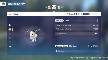 Pokemon Legends ZA Alpha Shiny Eevee 6IV-EV Trained - Pokemon4Ever