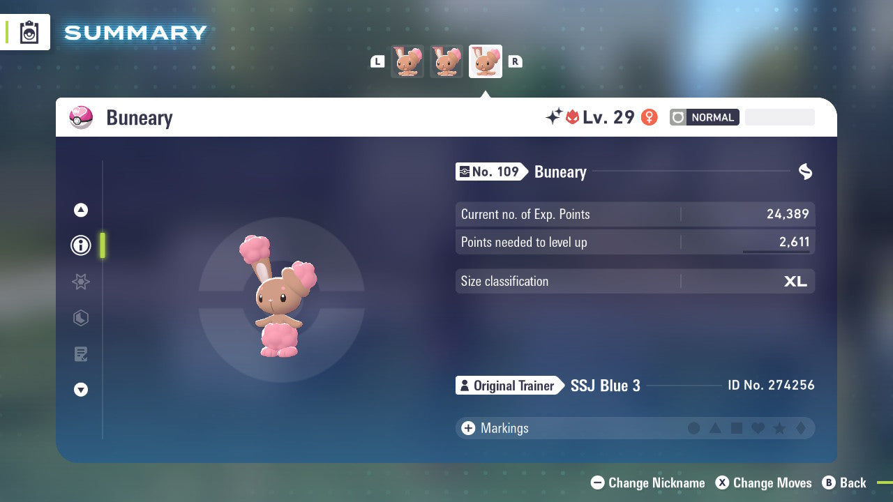 Pokemon Legends ZA Alpha Shiny Buneary 6IV-EV Trained - Pokemon4Ever