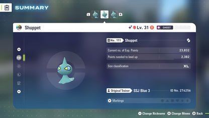 Pokemon Legends ZA Alpha Shiny Shuppet 6IV-EV Trained - Pokemon4Ever